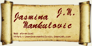Jasmina Mankulović vizit kartica